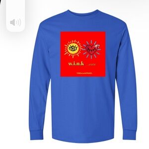 Blue Graphic Short or Long Sleeve Tee